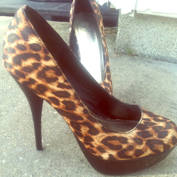 Leopard print heels