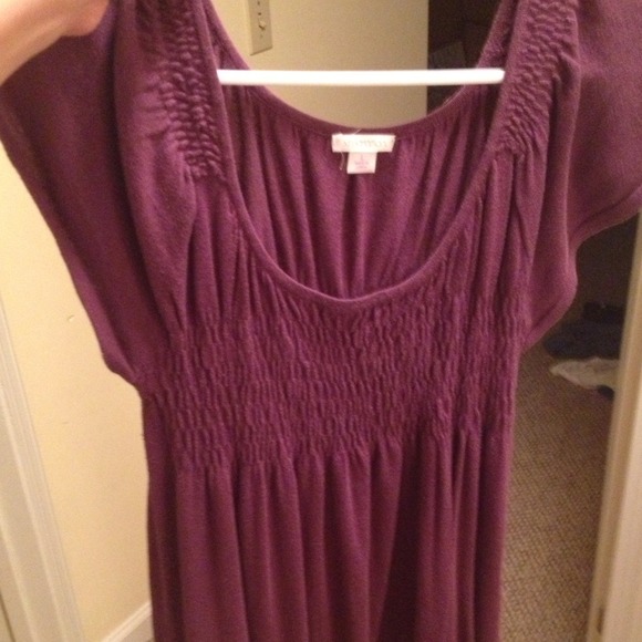 Dark purple sweater dress!