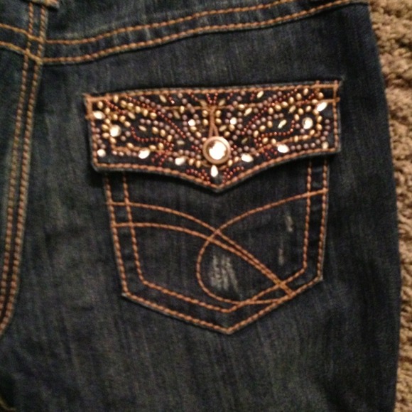 Bling pocket jeans