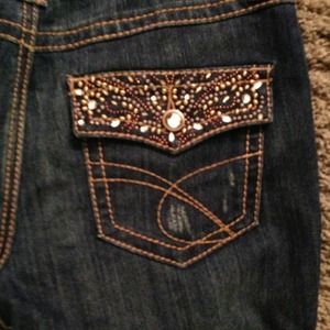 Bling pocket jeans