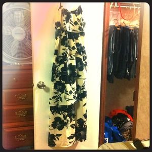 5 tier flowy flower dress