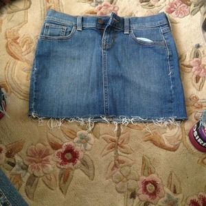 Junior denim skirt
