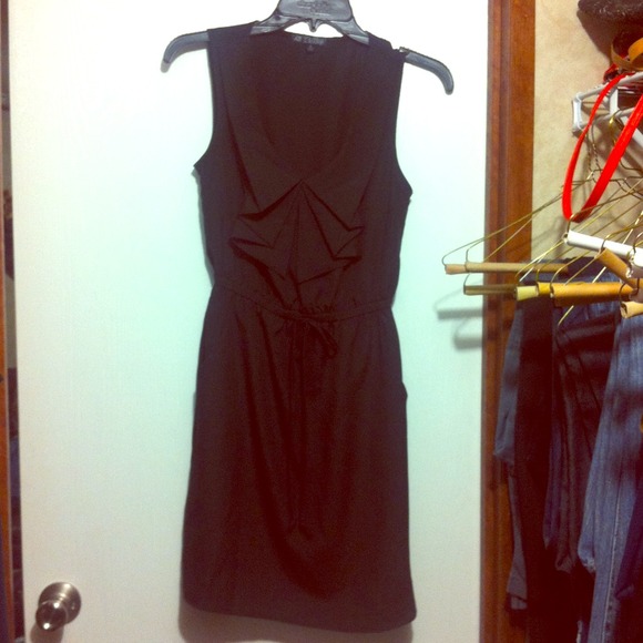 Black right above the knee length dress