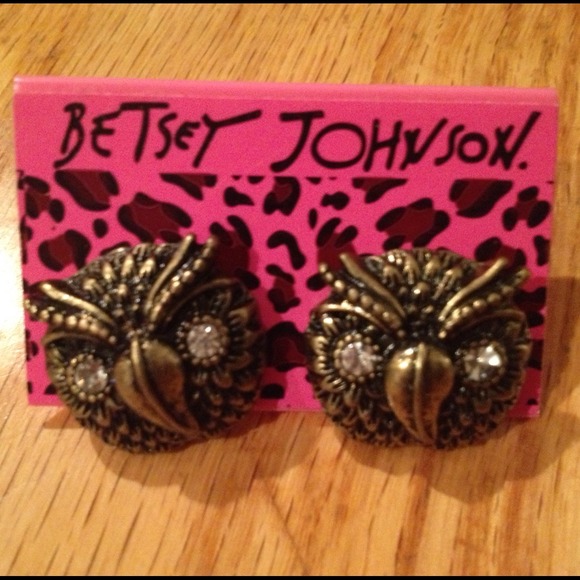 Betsey Johnson owl earrings.