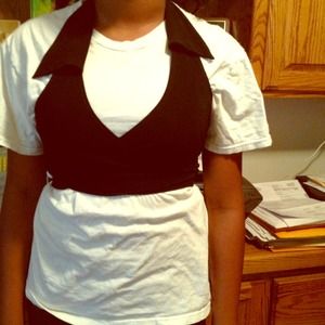 A halter tie around vest