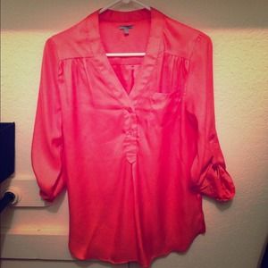 Coral pink 3-4 top