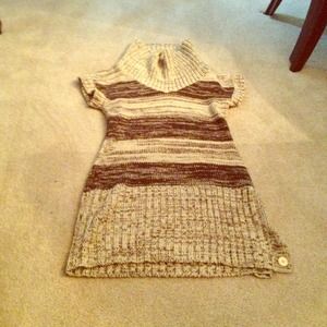 A beautiful brown and beige woven dress