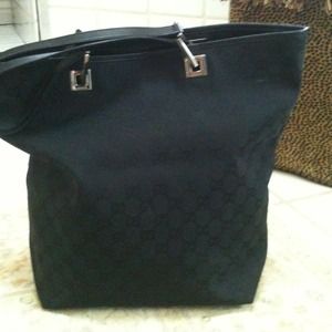 Black Monogram Gucci Handbag