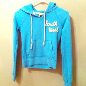 Blue hoodie