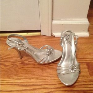 Women's silver heels