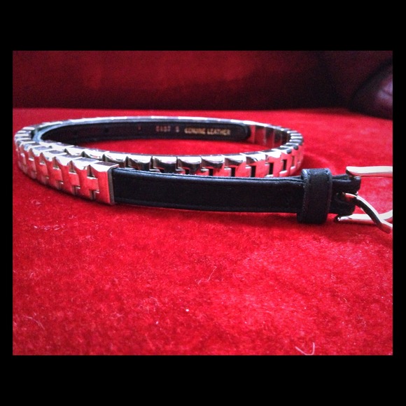 Metal and Leather belt