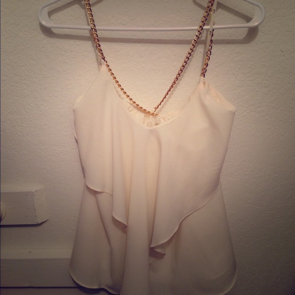 Gold chain top