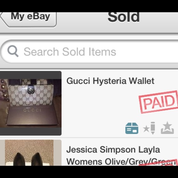 ⛔Sold on eBay⛔💯 Auth Gucci  BeigeHysteria  Wallet - Picture 4 of 4