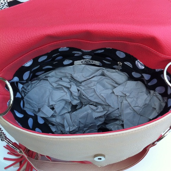 💝SOLD💝🎉FINAL REDUCTION🎉Stylish Coral Handbag - Picture 4 of 4