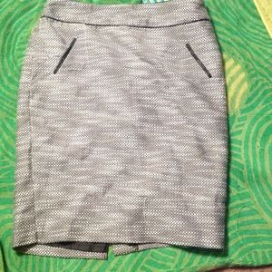 White & black skirt.