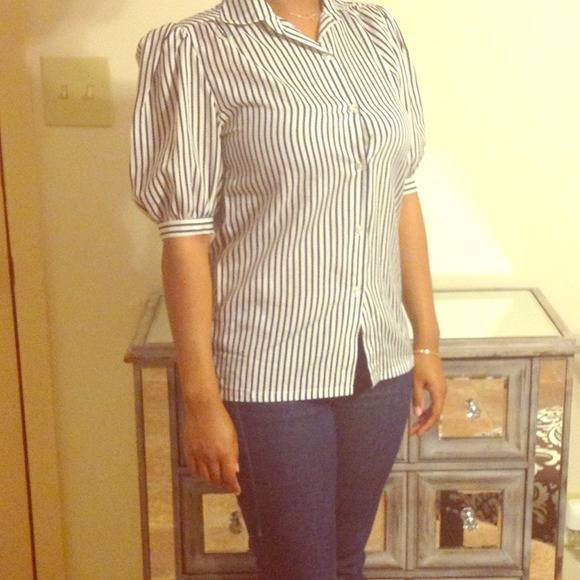 SOLD Vintage Striped Blouse