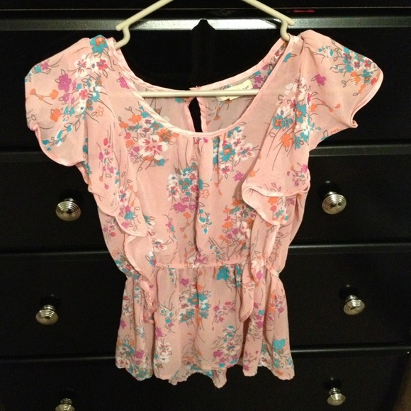 Pink flora top