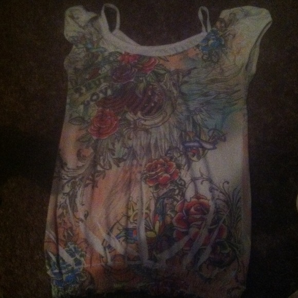 Ed hardy shirt.