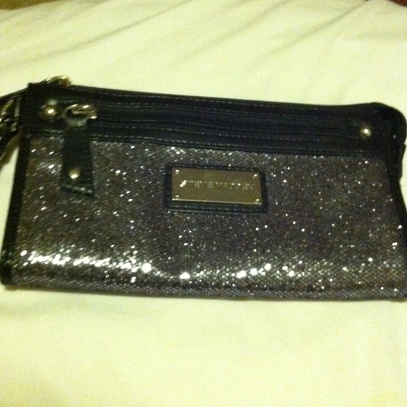 Steve Madden Mini Wallet/Wristlet in Pewter