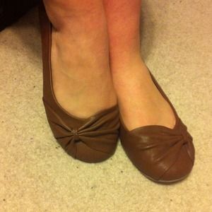 ❗Just reduced❗Brown faux leather flats