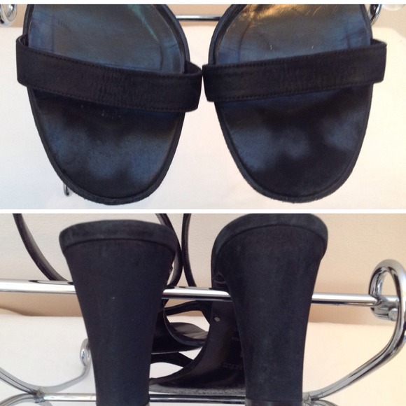 🎆HERMES Black Suede Strappy High Heel Sandals🎆 - Picture 3 of 4