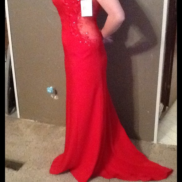 Red formal dress new with tags size 10