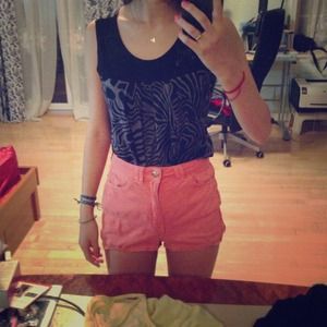 Zebra print tank! Grey/black