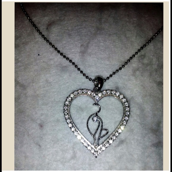 SOLD Baby Phat heart logo diamond necklace - Picture 2 of 3