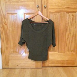 Beautiful green scoop neck shirt