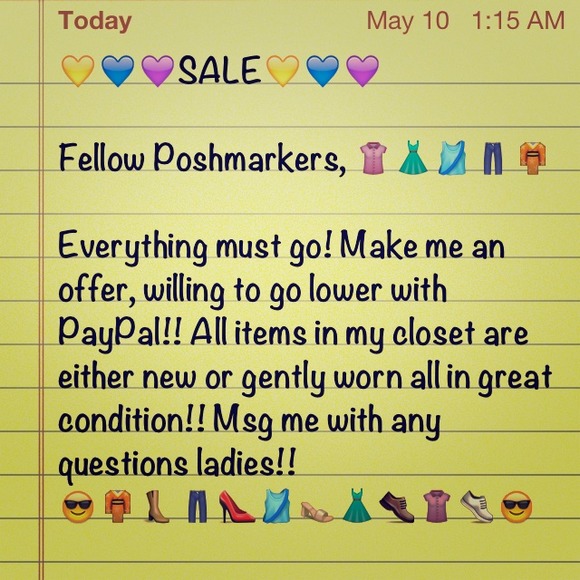 Everything must go!! :-)