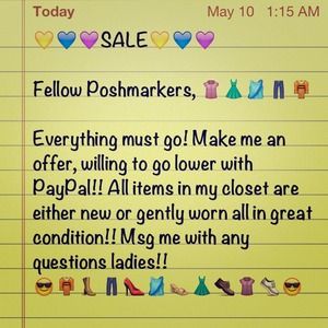 Everything must go!! :-)