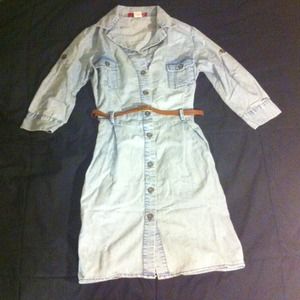 NEW!!!! Denim summer dress with belt!!