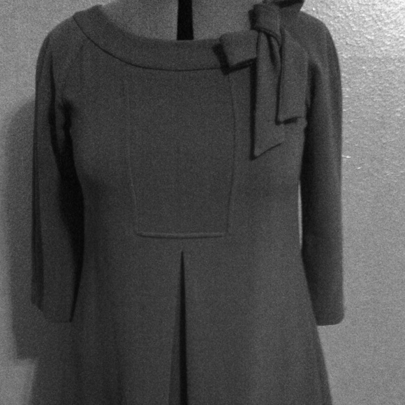 Dark cranberry/burgundy A-Line kick pleat  dress