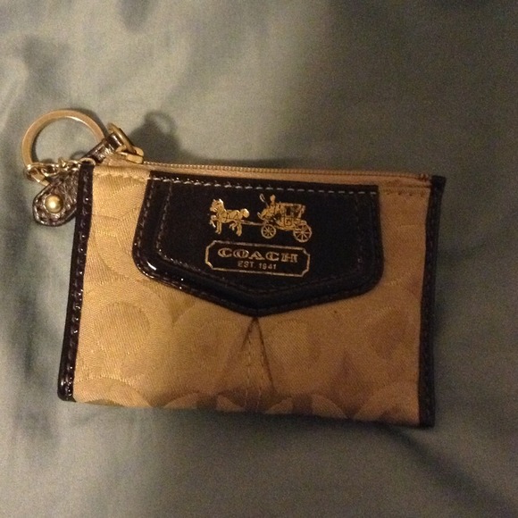 Coach key holder and credit card holder