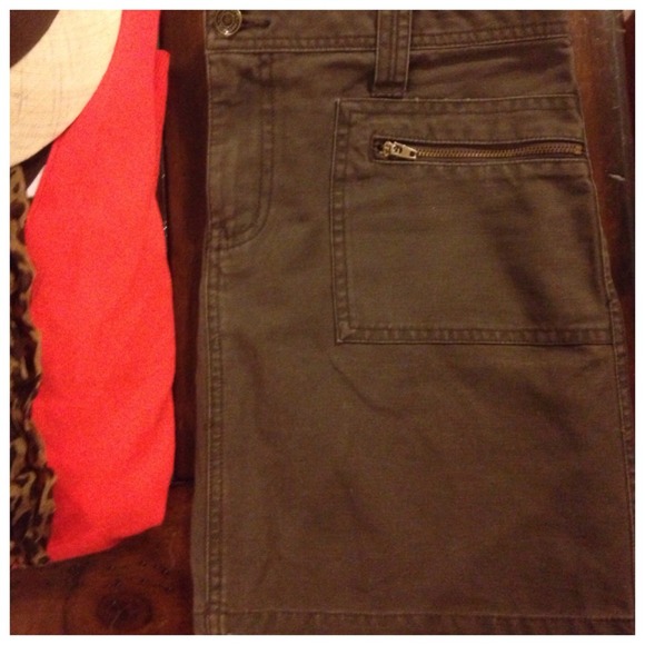 Brown Mini Skirt - Picture 2 of 4