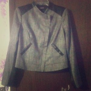 Bebe asymmetrical zip jacket