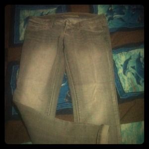American Eagle "skinny 77" grey jeans