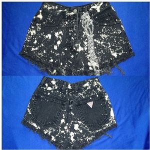Custom made "Guess jean cut offs" size 28 (4-6)