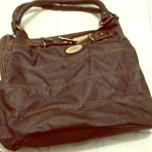 D & G brown leather purse