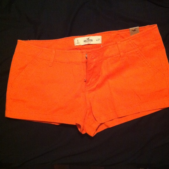 Bright Orange Hollister Shorts
