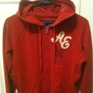 Traded//////Red American eagle zip up