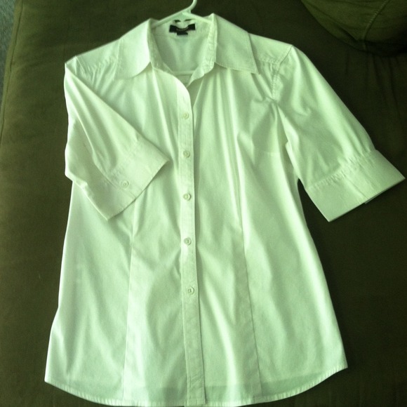 Express Stretch Classic White Top