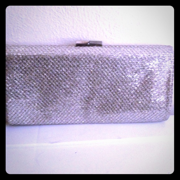 Jimmy choo sliver clutch