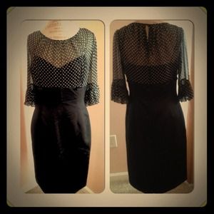 Black and white Tahari dress