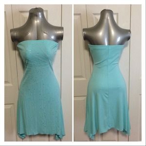 Embellished strapless dress-price✂️BIG SALE