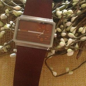 Brown fossil watch