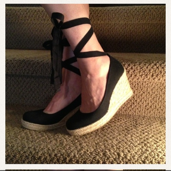 Espadrilles, blk.
