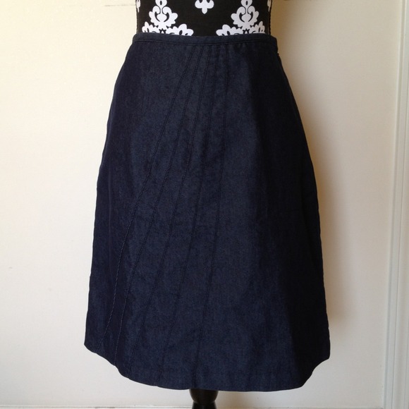 Mossimo Stretch Dark Denim Skirt