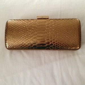 DEVI KROLL FOR TARGET golden bronze clutch