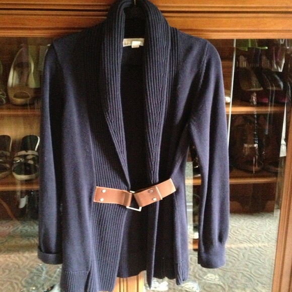 Lovely Michael Kors Navy sweater with cowl neck